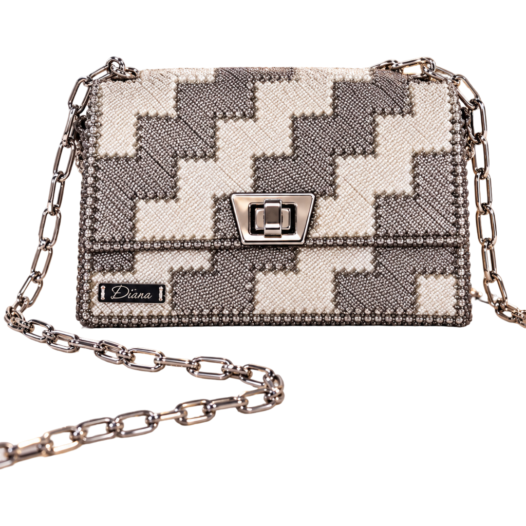 BOAZ’S ROYAL | The Silver Muse  Luxury Handcrafted Bag 0001D